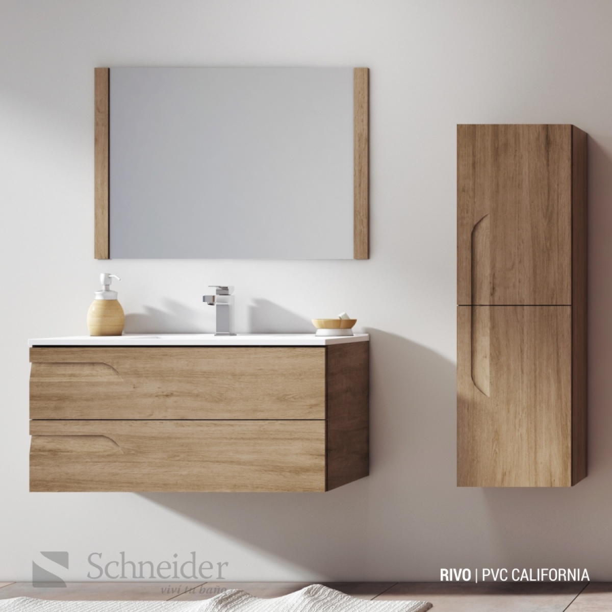 Muebles para baño Schneider Línea RIVO  SANTIANO - Materiales para la  construcción.