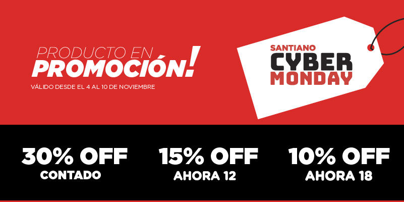 SANTIANO CyberMonday 2019 - Grandes Oportunidades!